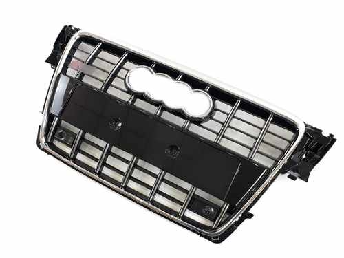 Решітка радіатора Audi A4 S4 2008-2012 Chrome Black