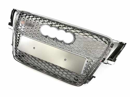 Грати радіатора Audi A5 RS 2009-2011 Full Silver