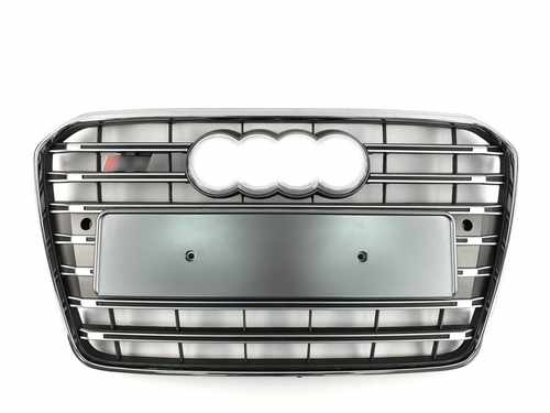 Решітка радіатора Audi A5 S5 2011-2016 рік Silver Chrome