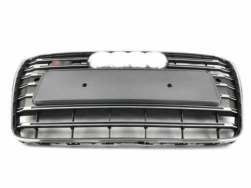 Решітка радіатора Audi A5 S5 2011-2016 рік Silver Chrome