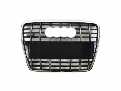 Решітка радіатора Audi A6 C6 S6 2004-2011г Chrome Black