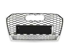 Грати радіатора Audi A6 C7 RS6 14-18г Silver Black Quattro
