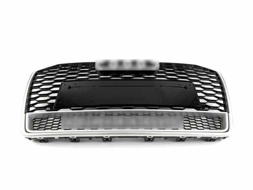 Грати радіатора Audi A6 C7 RS6 14-18г Silver Black Quattro