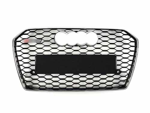 Решітка радіатора Audi A6 C7 RS6 2014-2018г Chrome Black