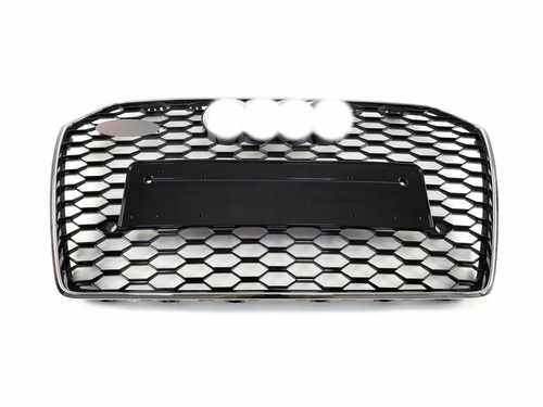 Решітка радіатора Audi A6 C7 RS6 2014-2018г Chrome Black