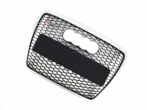 Решітка радіатора Audi A6 RS C6 2004-2011г Black SILVER (рамка)