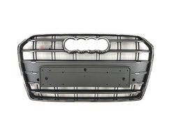Решітка радіатора Audi A6 S6 2015-2018 рік Silver Chrome
