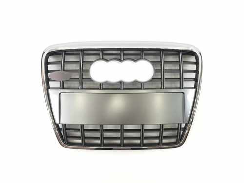 Решітка радіатора Audi A6 S6 C6 2004-2011р Silver Chrome