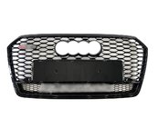 Грати радіатора Audi A7 RS7 16-18г all black Quattro