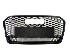 Грати радіатора Audi A7 RS7 16-18г all black Quattro