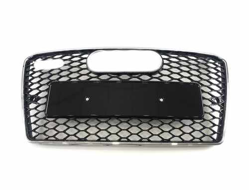 Решітка радіатора Audi A7 RS7 2010-2014 рік Chrome Black