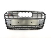 Решітка радіатора Audi A7 S7 2016-2018р Silver Chrome