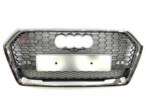 Грати радіатора Audi Q5 RSQ5 16 -19г Silver Chrome