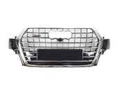 Грати радіатора Audi Q7 SQ7 2015-2020 chrome black