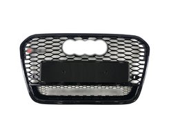 Решітка радіатора Audi Rs6 2012-2015г Full Black Quattro