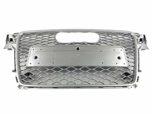 Грати радіатора AudiА4 RS4 2008-2012р Full Silver