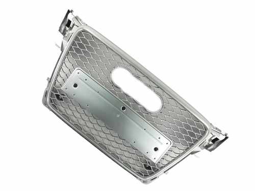 Грати радіатора AudiА4 RS4 2008-2012р Full Silver