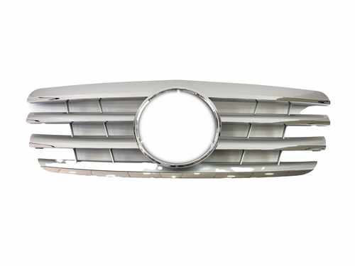 Решітка радіатора Mercedes E-class W210 2000-2002 рік CL Silver