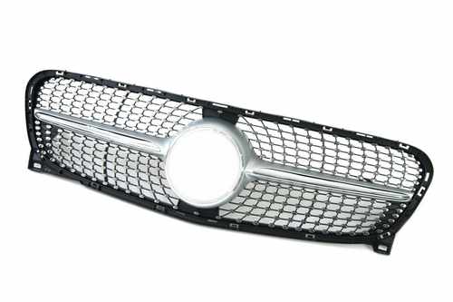 Решітка радіатора Mercedes GLA-Class X156 2014-2007 рік Diamond Silver