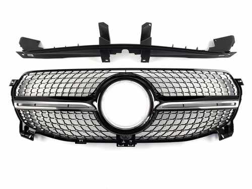 Решітка радіатора Mercedes GLE-Class W167 2019-2020 рік (Diamond Black)