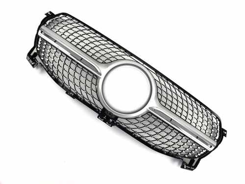Решітка радіатора Mercedes GLE-Class W167 2019-2020 рік (Diamond Silver)