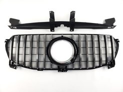 Решітка радіатора Mercedes GLE-Class W167 2019-2020 рік (GT Chrome Black)