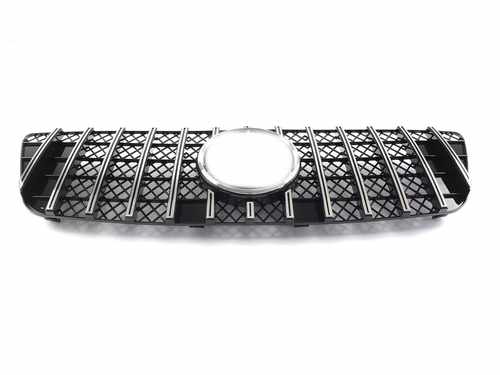 Решітка радіатора Mercedes ML-Class W164 2008-2011 рік (GT Chrome Black)