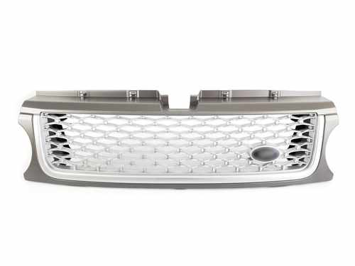 Решітка радіатора Range Rover Sport 2010-2013 рік silver grill