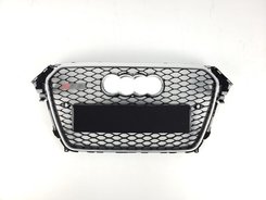 Решітка радіатора AUDI A4 RS4 2013-2015 Silver Black