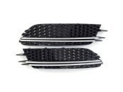 Грати в бампер Audi A6 с7 12-15г у стилі RS Black Silver