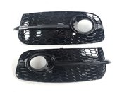 Грати в бампер Audi Q5 2012-2016 рік в стилі S-Line Full Black