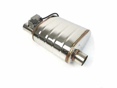 Глушник з електричним клапаном 63мм 1 вхід на 1 вихід