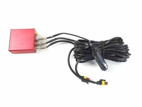 Глушник з електричним клапаном 63мм 1 вхід на 1 вихід