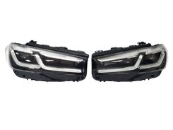Передние фары на BMW 5 Series G30 2020-2022 года ( Full Led Adaptive ) Европа