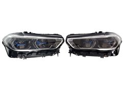 Передние фары на BMW X5 G05 2018-2021 года ( Laser )
