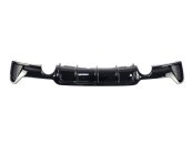 Дифузор заднього бампера на BMW 4 Series F32 / F33 / F36 стиль M-Performance 0--0 ( Чорний глянець )