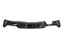 Дифузор заднього бампера на BMW 4 Series F32 / F33 / F36 стиль M-Performance 00-- ( Чорний глянець )