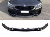 Сплиттер юбка на передний бампер на BMW M3 F80 M4 F822012-2018 год в стиле CS