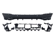 Дифузор заднього бампера на Mercedes GLS-Class X167 2019-2022 ( Чорний стиль GLS63 AMG )