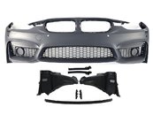 Передній бампер на BMW 3 Series F30 2012-2018 рік (в стилі BMW M3 F80 під туманки)