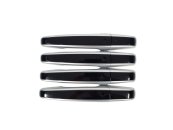 Накладки на дверні ручки Range Rover Vogue L405 2013-2017 року (Black & Silver)