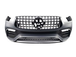 Передній бампер на Mercedes GLE-Class W167 2019-2022 року (стиль GLE63 AMG)