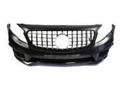 Передній бампер на Mercedes GLA-Class X156 2013-2019 рік (в стилі GLA45 AMG)