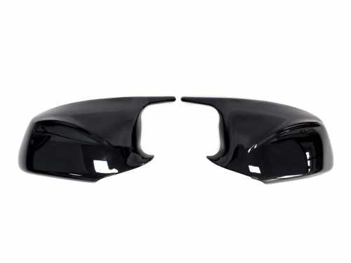 Накладки на зеркала M-Look на BMW 5 Series F10 / F11 2010-2013 года ( Черные глянец V2 )