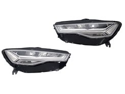 Передние фары на Audi A6 C7 2014-2018 года ( апгрейд с xenon на full led )