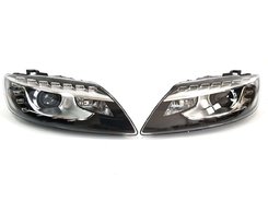 Передние фары на Audi Q7 4L ( LCI ) 2010-2015 года Xenon не адаптив ( Европа + блоки )