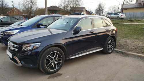 Бічні підніжки (пороги) на Mercedes GLC/GLC Coupe X253/C253