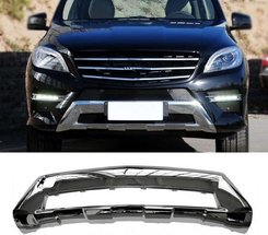 Хром накладка переднього бампера AMG на Mercedes ML-Class W166 2011-2015 року