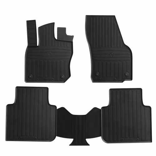 Гумові килимки в салон Skoda Kodiaq PS7 2024+, Stingray (4 шт.)