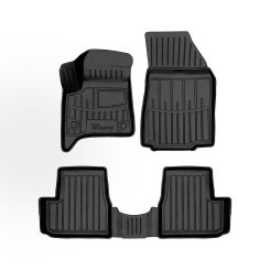Килимки в салон Citroen C3 IV 2024+, гібрид, Stingray 3D (4 шт.)